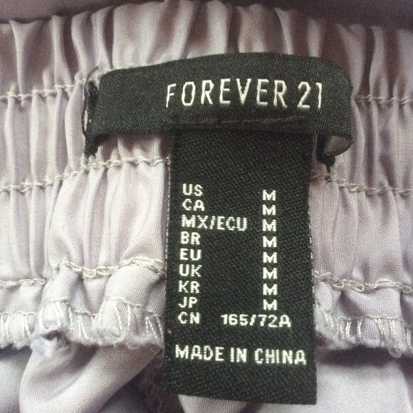 Forever 21 Gray Cargo Utility High Rise Silky Joggers Size Medium - Picture 3 of 3